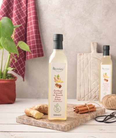 Zerdeçallı  Zencefilli Tarçınlı Elma Sirkesi (50 cl.)
