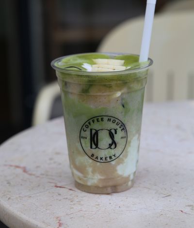 Banana Iced Matcha Latte