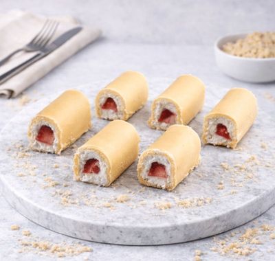Çilekli Mini Rulo  (250 gr.)