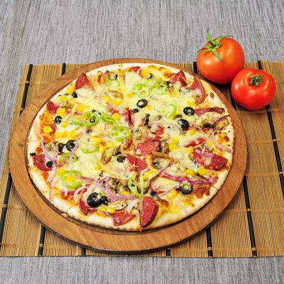 Sucuklu Yumurtalı Pizza (Family) (18 Dilim)