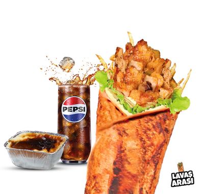 Hatay Soslu Tavuk Döner Dürüm Menü