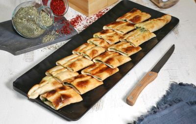 Ispanaklı Vejetaryen Pide