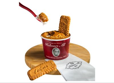  Dondurmalı Lotuslu İrmik Helvası (Büyük Boy)