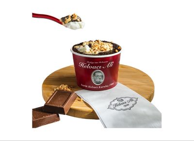 Dondurmalı Çikolatalı İrmik Helvası (Büyük Boy)