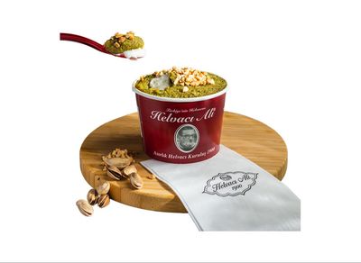 Dondurmasız Antep Fıstıklı İrmik Helvası Cennet Çamuru (Büyük Boy)