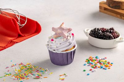 Böğürtlenli Cupcake