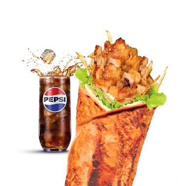 Hatay Soslu Tavuk Döner Dürüm Menü