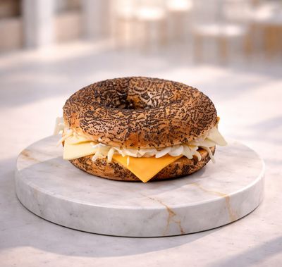 Dört Peynirli Bagel Sandviç