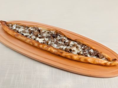 Kavurmalı Kaşarlı Pide (Açık)