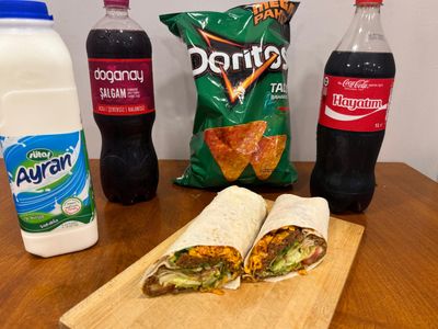Doritoslu Mega Çiğ Köfte Dürüm