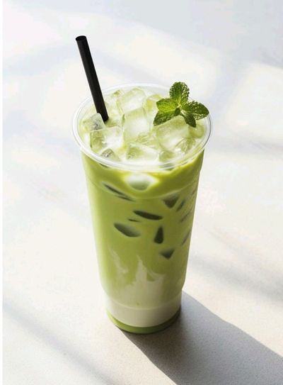 Iced Strawberry Matcha Latte
