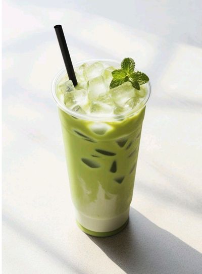 Iced Coconut Matcha Latte