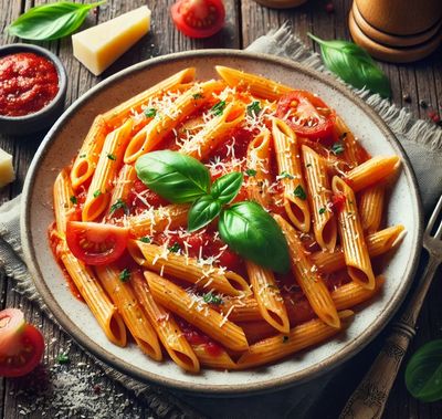 Domates Soslu Penne Makarna