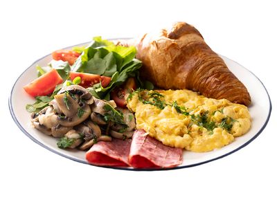 Kruvasanlı Sıcak Kahvaltı