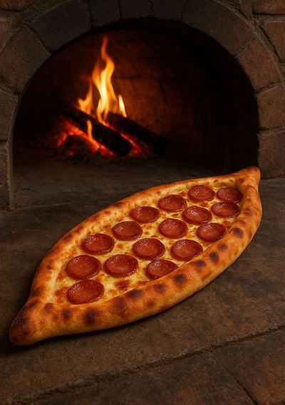 Kaşarlı Sucuklu Pide