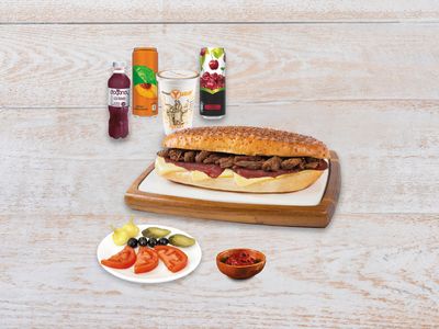 Pastırma Kavurma Kaşarlı Tost Menü