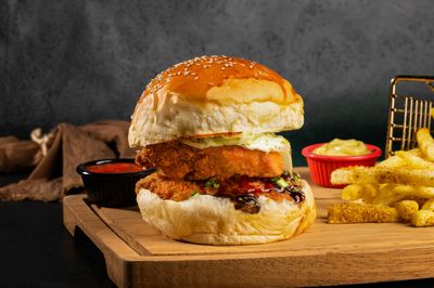 Japanese Superhot Chicken Burger