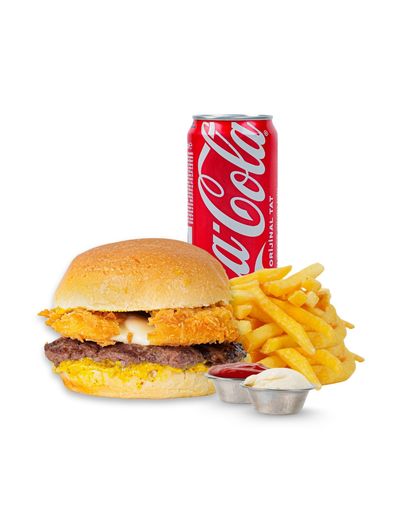 Golden Hit Burger Menü