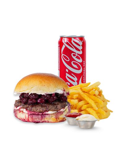 Cherry Cheese Burger Menü