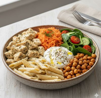 Dağ Kekikli & Kremalı & Tavuklu Bowl M