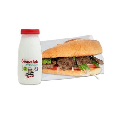 Ekmek Arası Köfte 200 Gr +Ayran