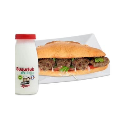 Ekmek Arası Köfte + Ayran (350 Gr