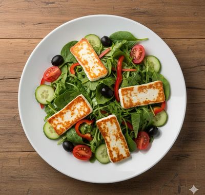 Hellim Peynirli Salata