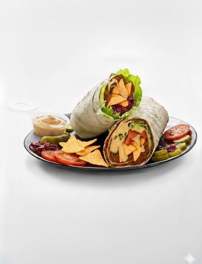 Mega Doritos Burger Soslu Çiğ Köfte Dürüm (160 gr.)