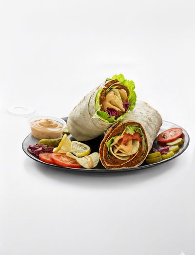 Mega Pringles Burger Soslu Çiğ Köfte Dürüm (160 gr.)