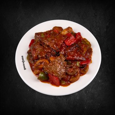 Meksi̇kan Soslu Wokta Beef