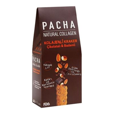 Patcha Kolajenli Çikolatalı & Bademli Kraker