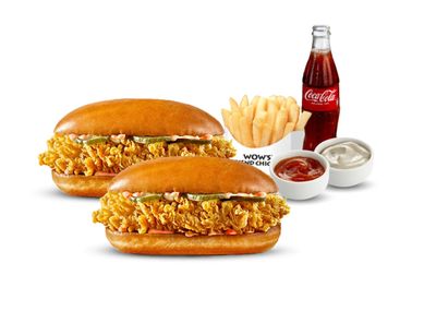 Acılı Wow's Chicken Royale Menü