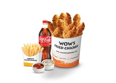 Özel Baharatlı Tavuk Tenders Kova (12 Adet) (Orta Boy)