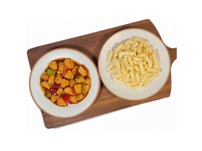 Barbekü Soslu Tavuk & Fusilli Makarna
