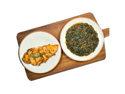 Izgara Tavuk & Ispanak Kavurma