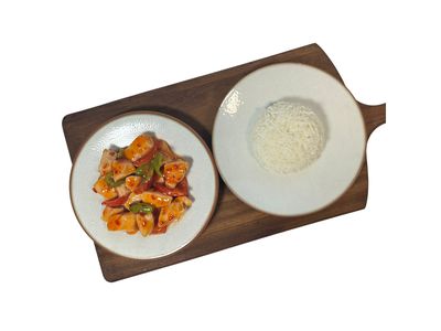 Tatlı Ekşi Soslu Tavuk & Basmati Pirinç Pilavı