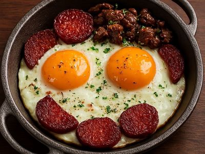 Sahanda Karışık Yumurta