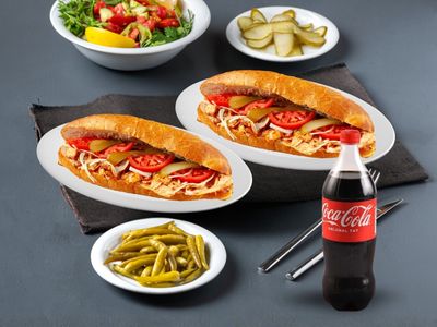 2'li Ekmek arası Tavuk Döner Menü
