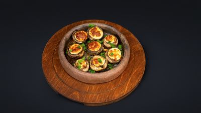 Kiremitte Kaşarlı Mantar