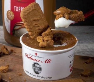 Lotuslu İrmik Helvası (100 gr.) (Küçük Boy)