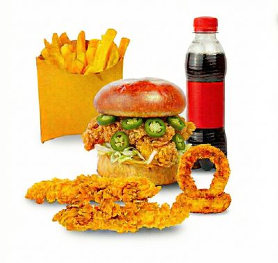 CAJJN Inferno Chicken Burger