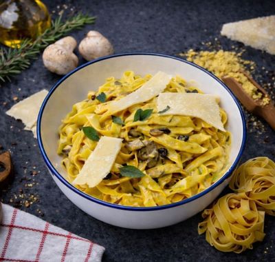 Curry Fettuccine Alfredo