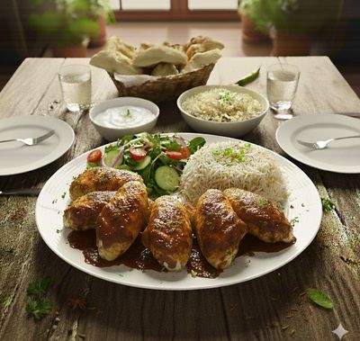 bbq soslu kanat ızgara