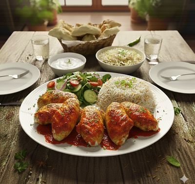 acı soslu kanat ızgara