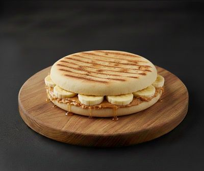Yer Fıstıklı Ballı Muzlu Bazlama Tost