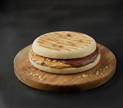 Yer Fıstıklı Nutellalı Bazlama Tost
