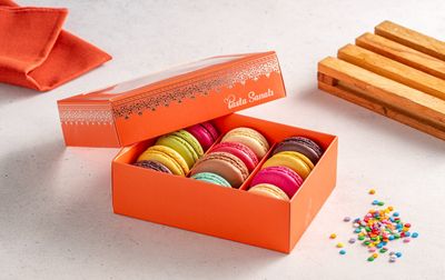 12'li Hediyelik Makaron Kutu