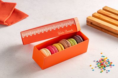 6'lı Hediyelik Makaron Kutu