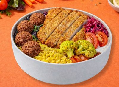 Sebze Köfteli Schnitzel Bowl