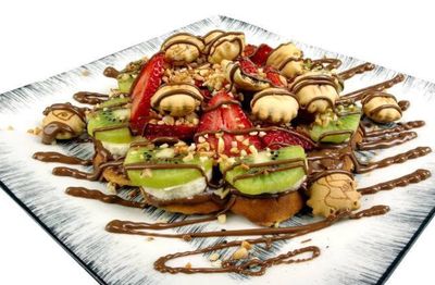 Karışık Çiçek Waffle